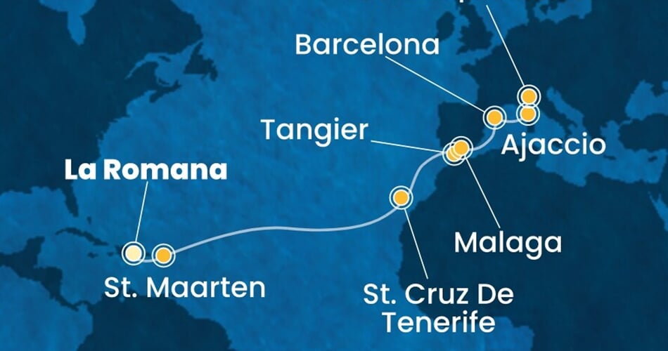 Trasa plavby CFS-LRM16A04