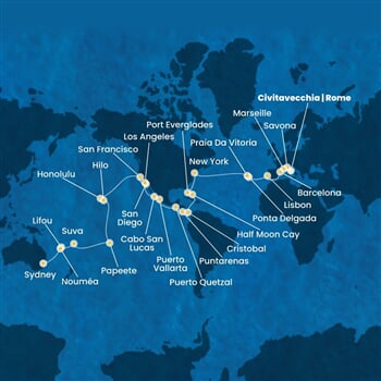 Trasa plavby CDE-CIV66A00