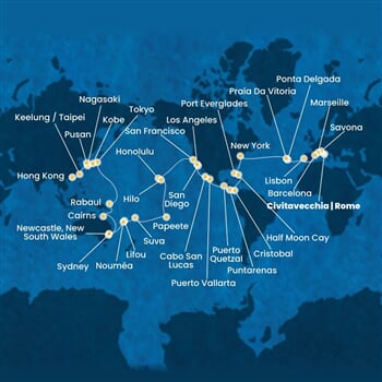 Trasa plavby CDE-CIV91A00