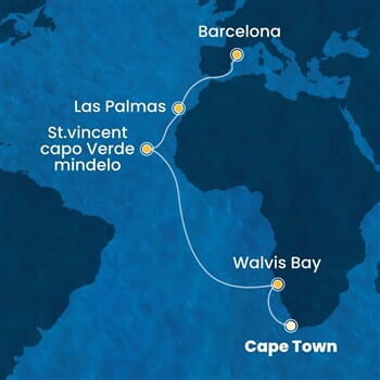 Trasa plavby CDE-CPT17A0E