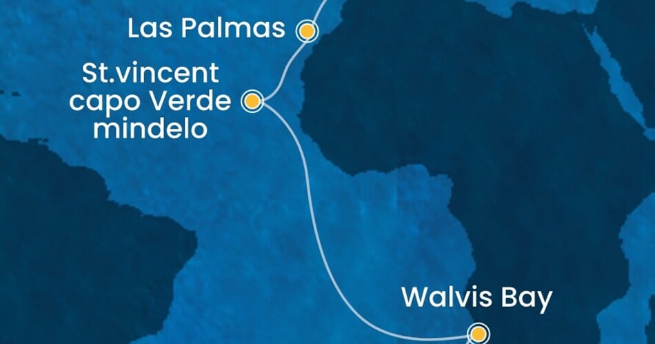 Trasa plavby CDE-CPT17A0E