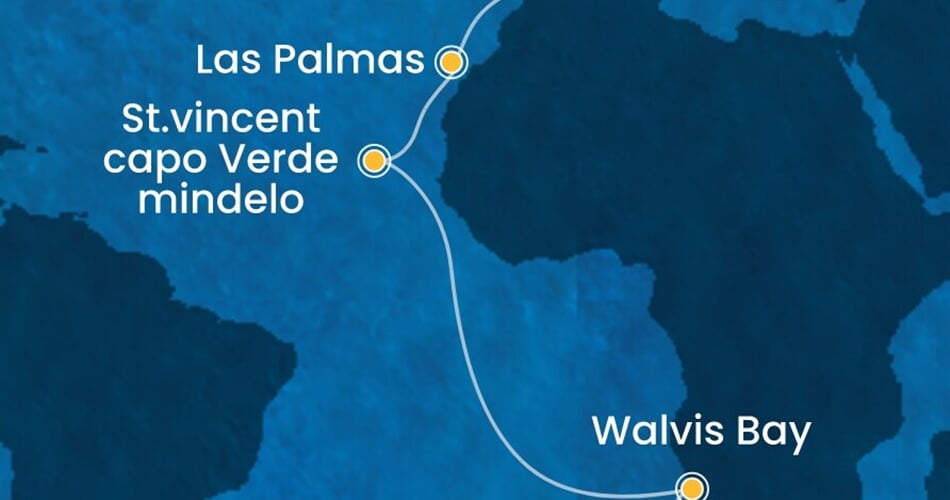 Trasa plavby CDE-CPT18A0L