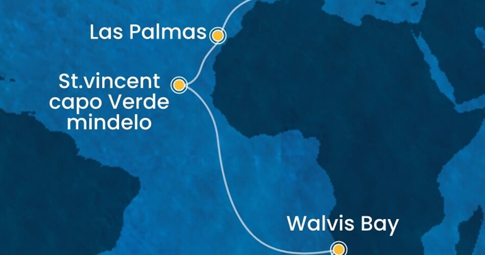 Trasa plavby CDE-CPT19A0C