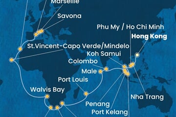 Costa Deliziosa - Čína, Vietnam, Thajsko, Singapur, Malajsie, ... (z Hongkongu)