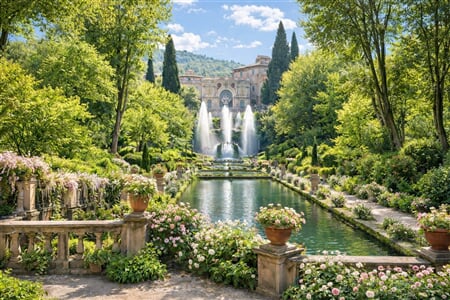 Řím, Florencie, Jarní Zahrady A Vily V Tivoli