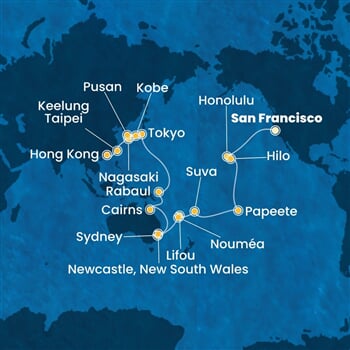 Trasa plavby CDE-SFO51A00