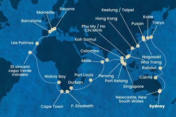 Costa Deliziosa - Austrálie, Japonsko, Jižní Korea, Čína, Vietnam, ... (ze Sydney)