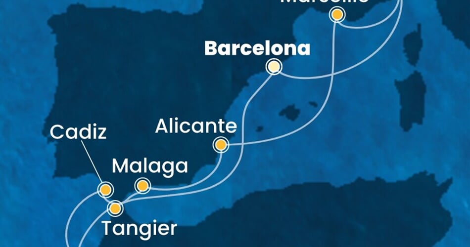 Trasa plavby CDI-BCN10A1N