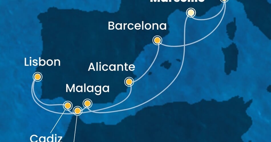 Trasa plavby CDI-MRS10A22