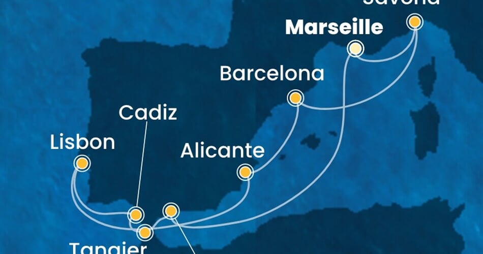 Trasa plavby CDI-MRS10A23