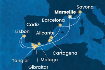 Costa Diadema - Francie, Itálie, Španělsko, Maroko, Velká Británie, ... (z Marseille)
