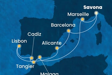 Costa Diadema - Itálie, Španělsko, Portugalsko, Maroko, Francie (ze Savony)
