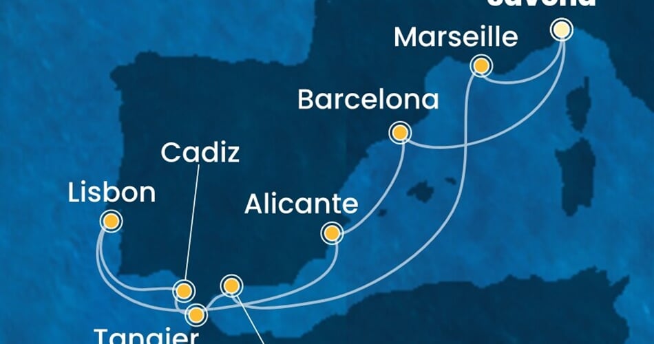 Trasa plavby CDI-SVN10A2D