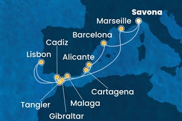 Costa Diadema - Itálie, Španělsko, Maroko, Velká Británie, Portugalsko, ... (ze Savony)