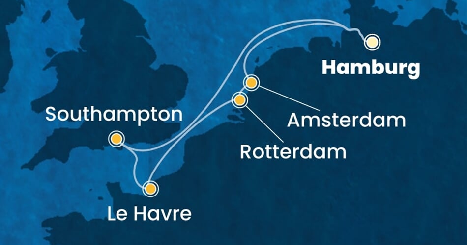 Trasa plavby CFA-HAM07A0K