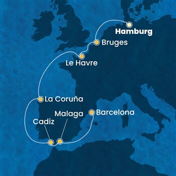 Trasa plavby CFA-HAM10A0C