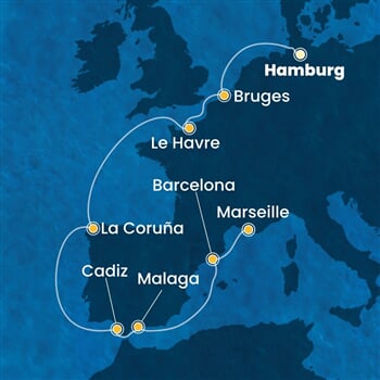 Trasa plavby CFA-HAM11A09