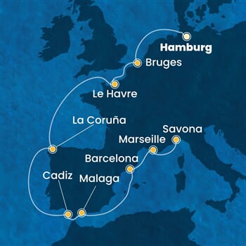 Trasa plavby CFA-HAM12A0X