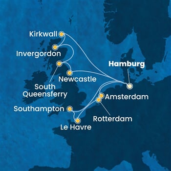 Trasa plavby CFA-HAM14A0M