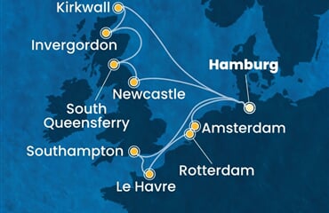 Costa Favolosa - Německo, Velká Británie, Francie, Nizozemí (Hamburk)