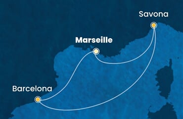 Costa Favolosa - Francie, Itálie, Španělsko (z Marseille)