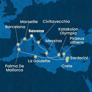 Trasa plavby CFA-SVN14A4D