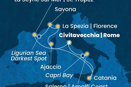 Costa Fascinosa - Itálie, Francie