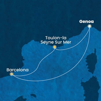 Trasa plavby CFS-GOA03A0R