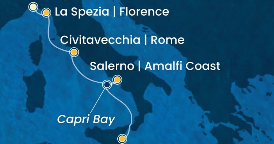 Trasa plavby CFS-GOA04A26