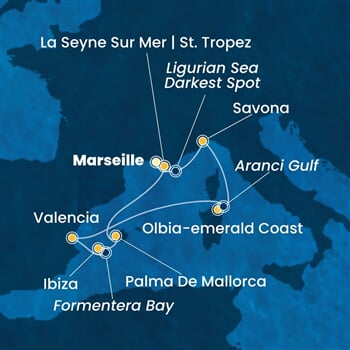 Trasa plavby CFS-MRS07AA7