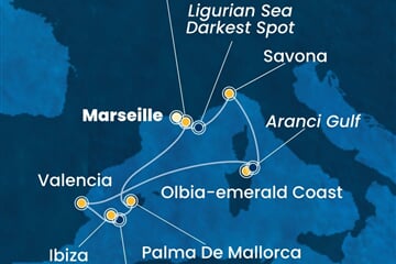 Costa Fascinosa - Francie, Itálie, Španělsko (z Marseille)
