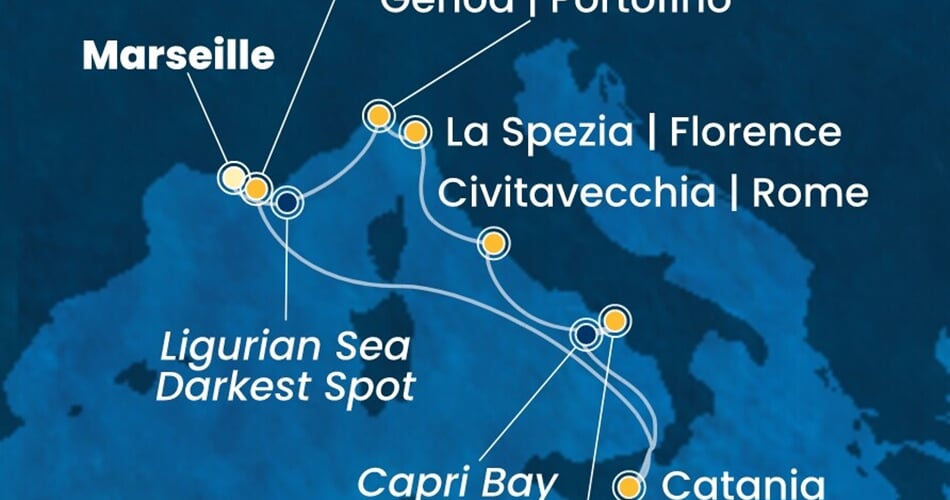 Trasa plavby CFS-MRS07AA8