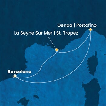 Trasa plavby CFS-BCN03A4P