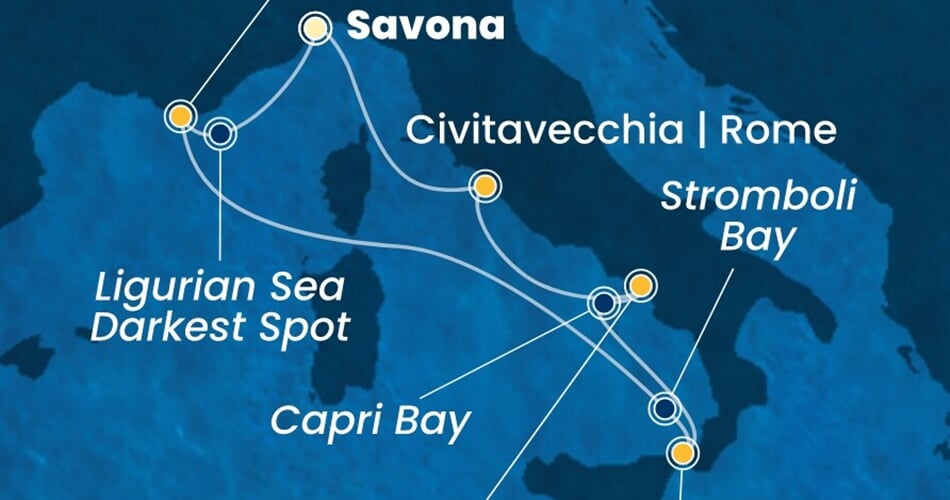 Trasa plavby CFS-SVN06A3B
