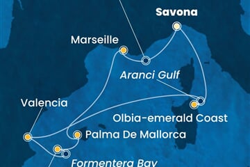 Costa Fascinosa - Itálie, Španělsko, Francie (ze Savony)