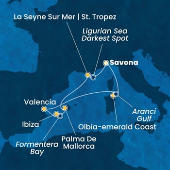 Trasa plavby CFS-SVN07A9M