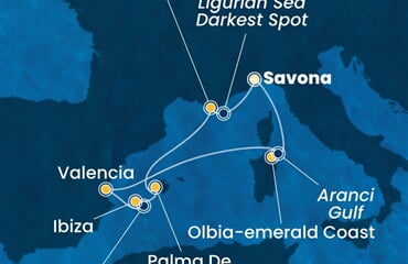 Costa Fascinosa - Itálie, Španělsko (ze Savony)