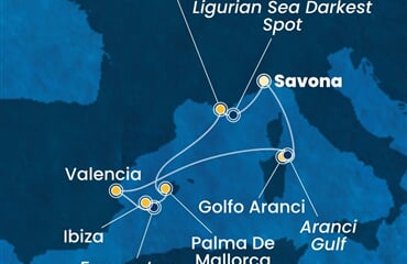 Costa Fascinosa - Itálie, Španělsko (ze Savony)