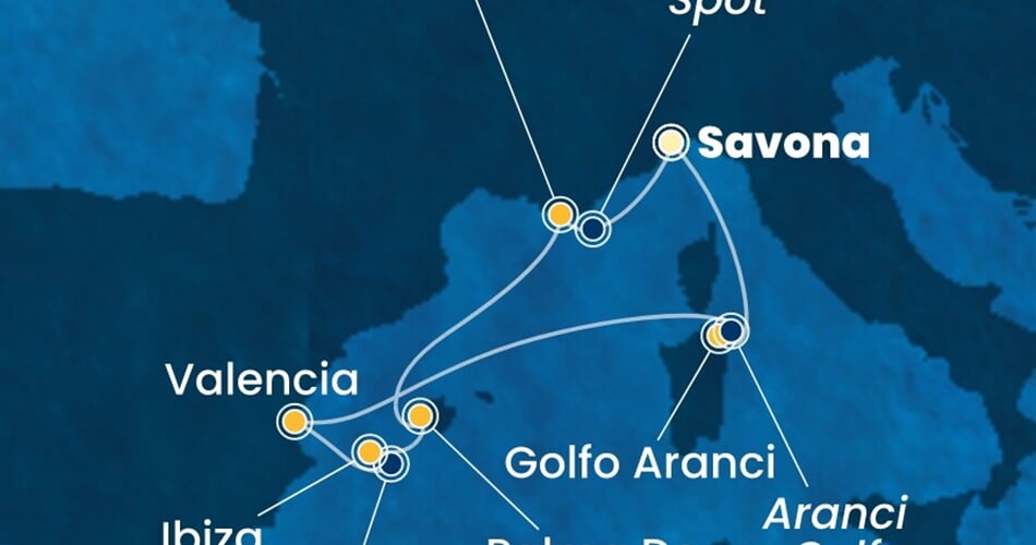 Trasa plavby CFS-SVN07A9N