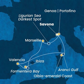 Trasa plavby CFS-SVN07A9O