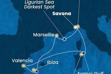 Costa Fascinosa - Itálie, Španělsko, Francie (ze Savony)