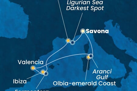 Costa Fascinosa - Itálie, Španělsko (ze Savony)