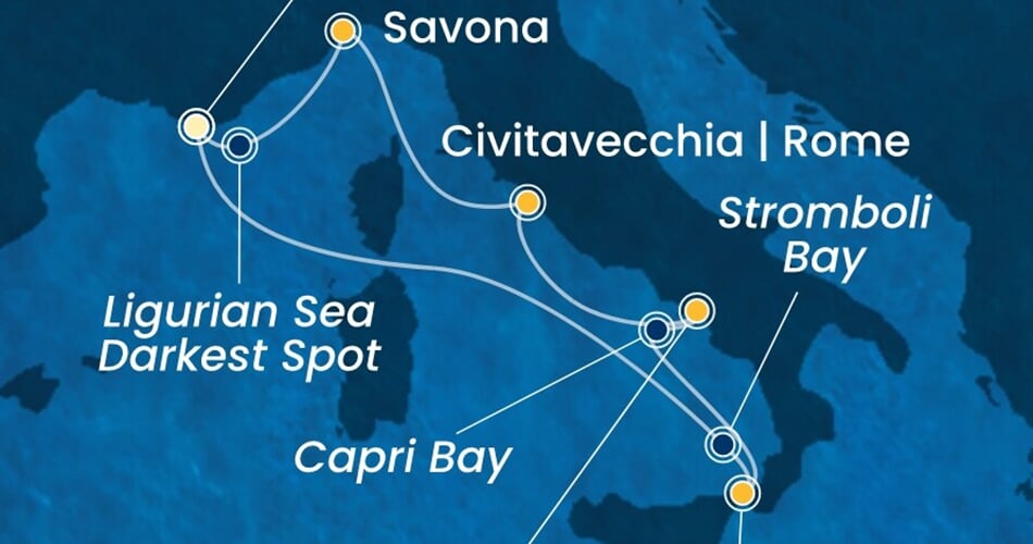 Trasa plavby CFS-YNE06A07
