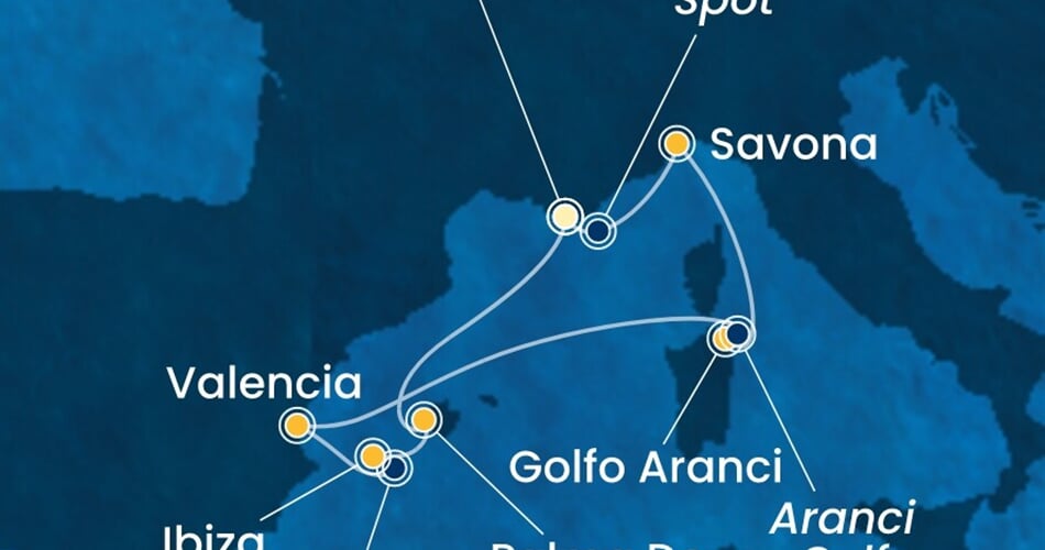 Trasa plavby CFS-YNE07A2A