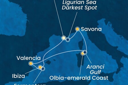 Costa Fascinosa - Itálie, Španělsko