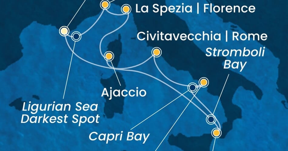 Trasa plavby CFS-YNE08A01