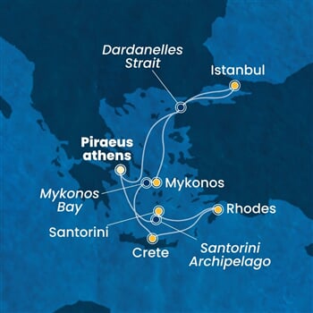 Trasa plavby CPA-ATH07A2C