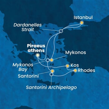 Trasa plavby CPA-ATH07A2D