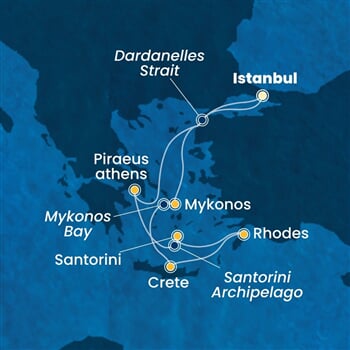 Trasa plavby CPA-IST07A22