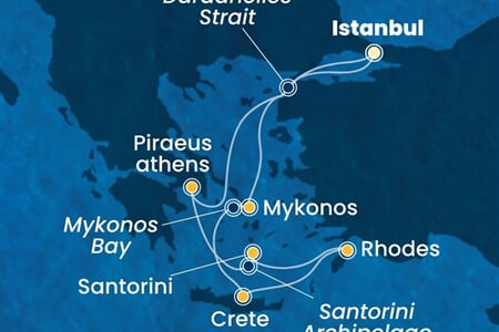 Costa Pacifica - Turecko, Řecko (Istanbul)